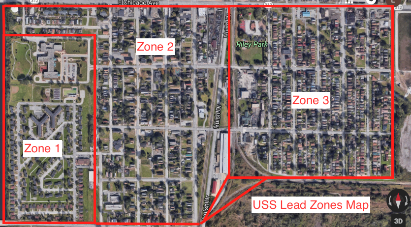 USS Lead Zones Map